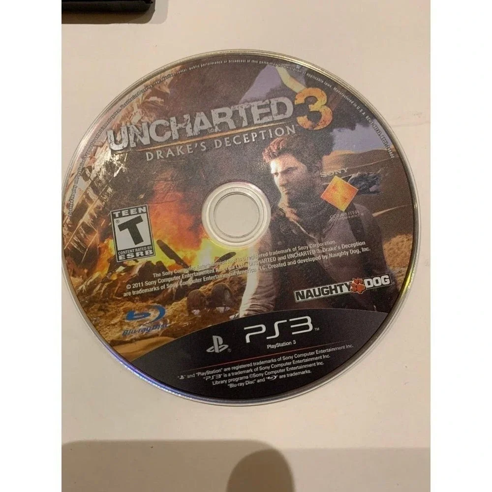 PS3 Game Uncharted 3 Drakes Deception playstation 3‎ game CLKc